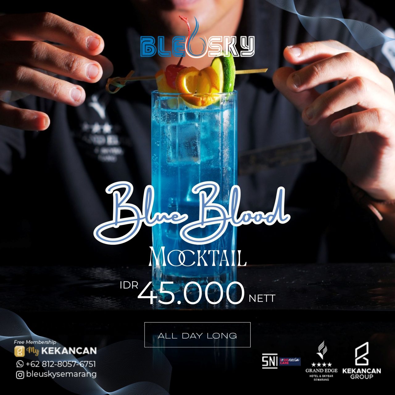 blue blood mocktail blue blood mocktail