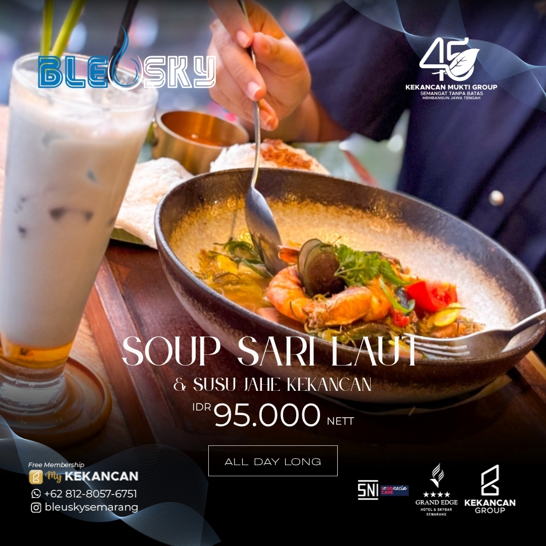 Soup sari laut + susu jahe kekancan ( 95 k ).jpg Soup sari laut + susu jahe kekancan ( 95 k ).jpg